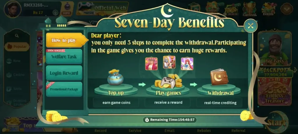 Halal spin game
